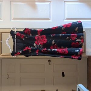 White House Black Market size 10 roses dress